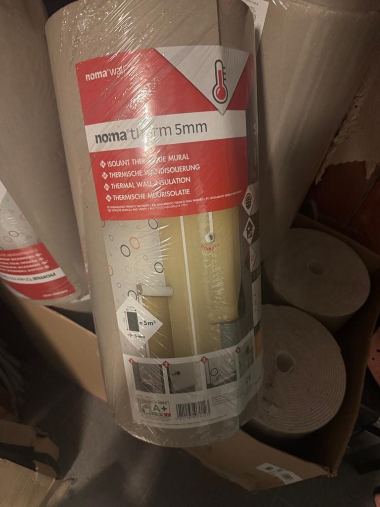 Thermische wandisolering 5mm -10 rollen - nieuw, Doe-het-zelf en Bouw, Overige materialen, Nieuw, 15 m² of meer, Muurisolatie