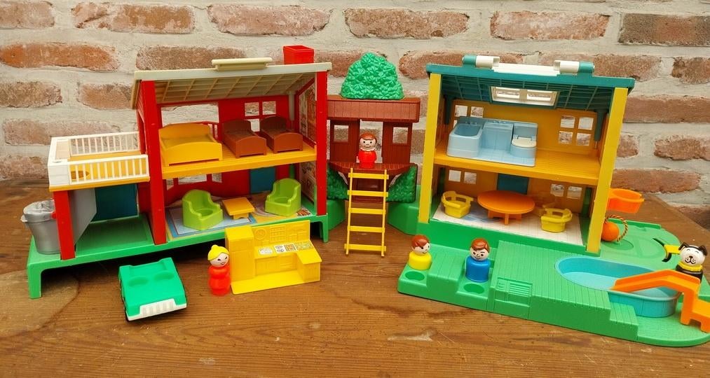 Fisher-price vintage, Play Family #2551 Neighbourhood House, Enlèvement ou Envoi