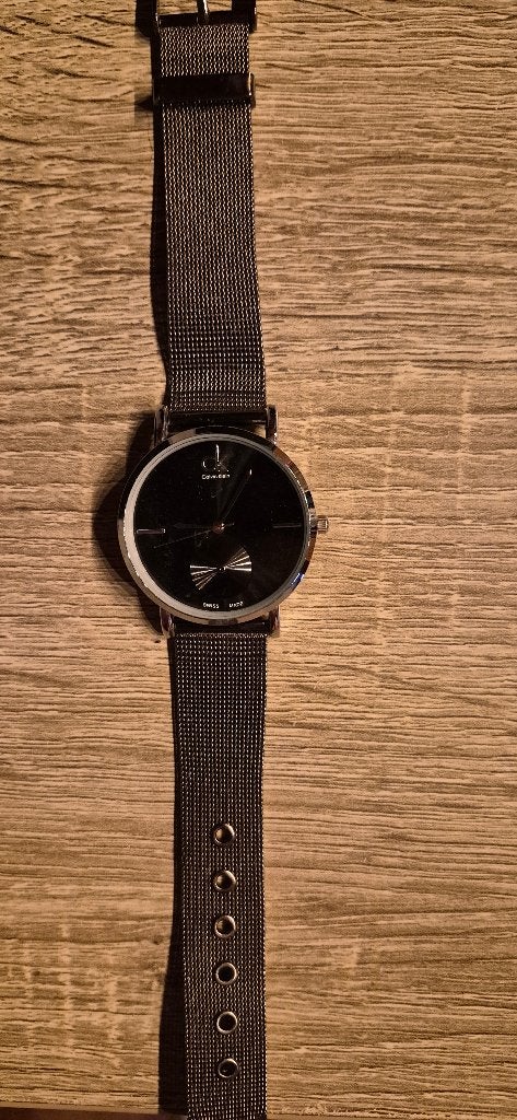 Horloge calvin klein, Staal, Staal, Polshorloge, Zo goed als nieuw