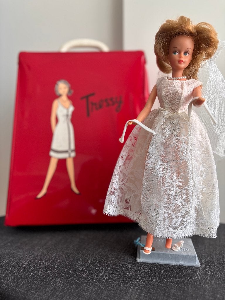 Tressy poppop en koffer, Ophalen, Zo goed als nieuw, Pop