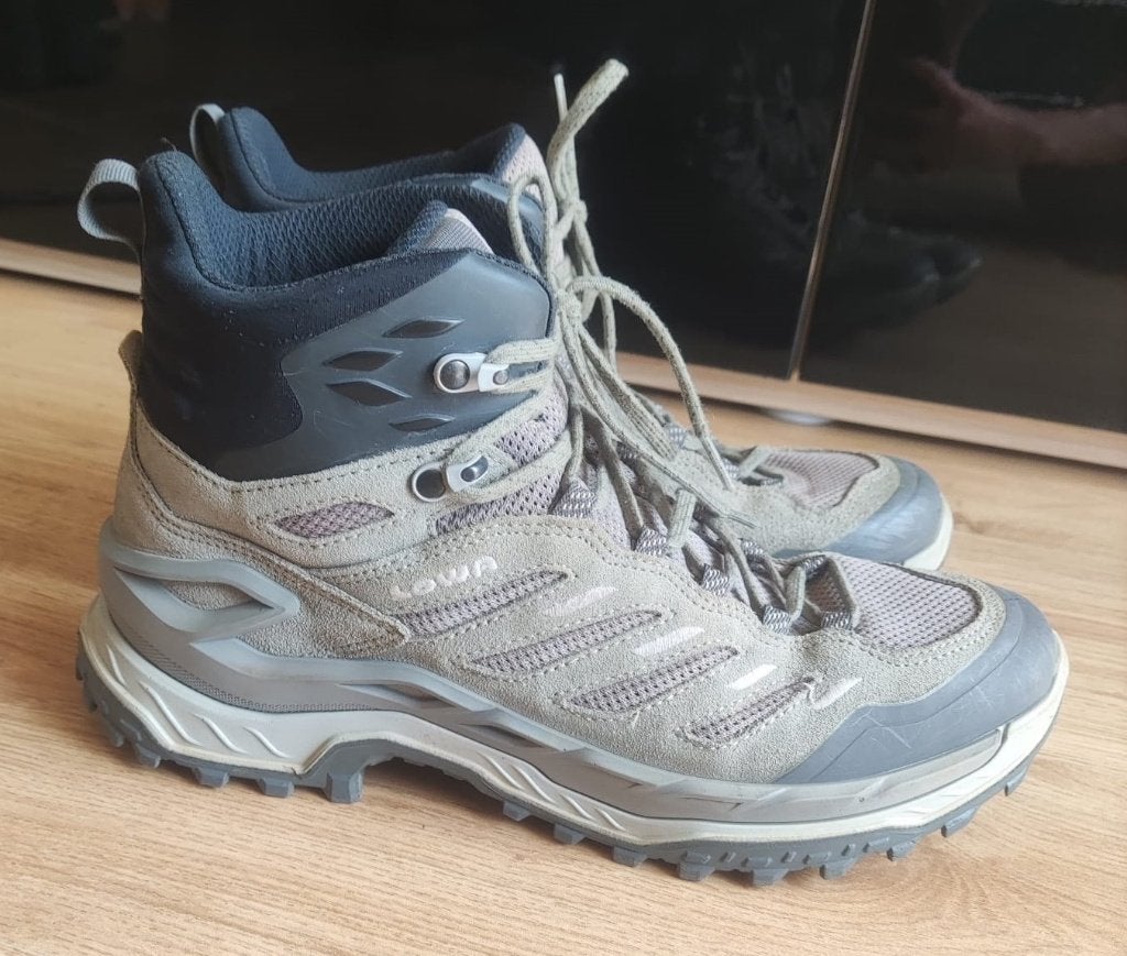 Lowa Innovo Mid WS wandelschoenen – Dames EU 39, Lowa, Beige, Gedragen, Wandelschoenen