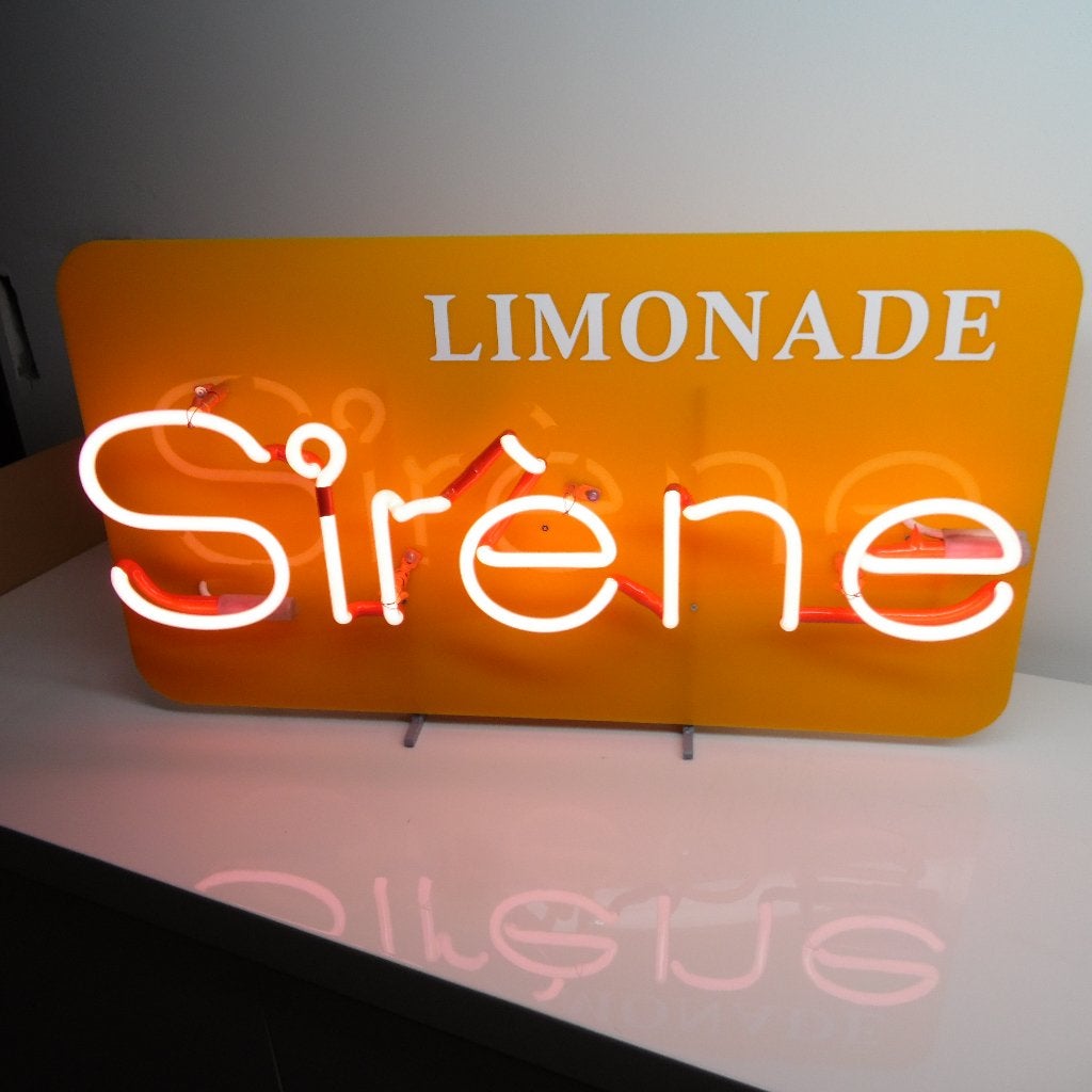 Sirene - limonade van Stella Artois (neon geen LED), Verzamelen, Merken en Reclamevoorwerpen, Gebruikt, Lichtbak of (neon) lamp