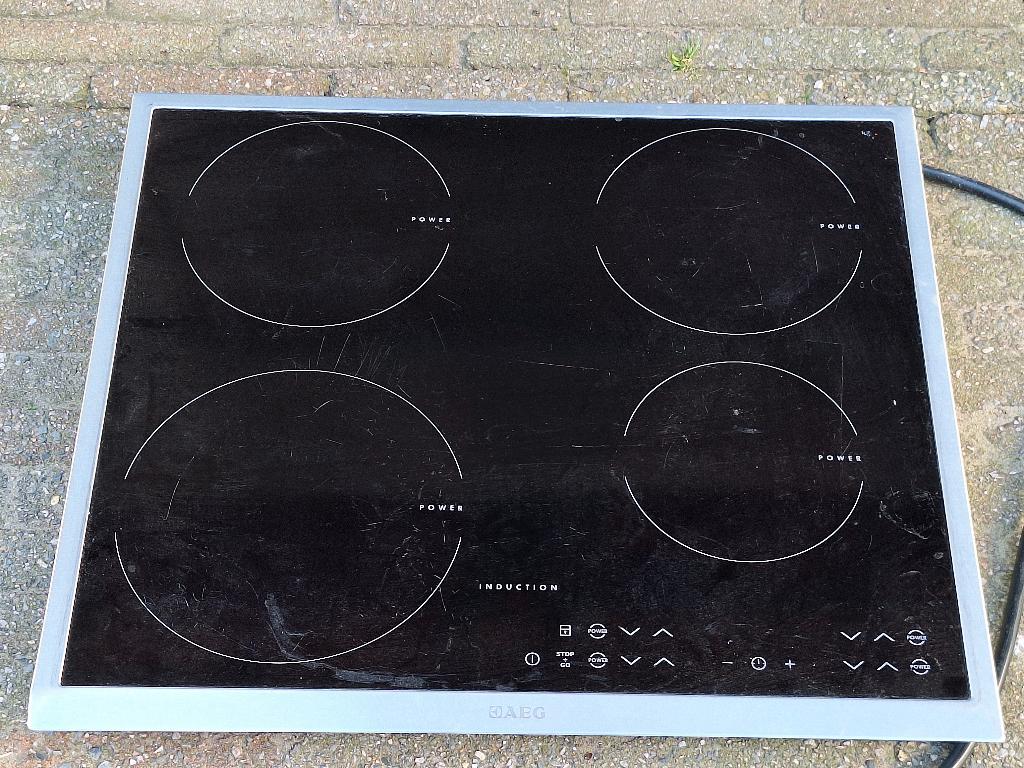 kookplaat AEG, Elektronische apparatuur, Ophalen, Gebruikt, 4 kookzones, Inbouw