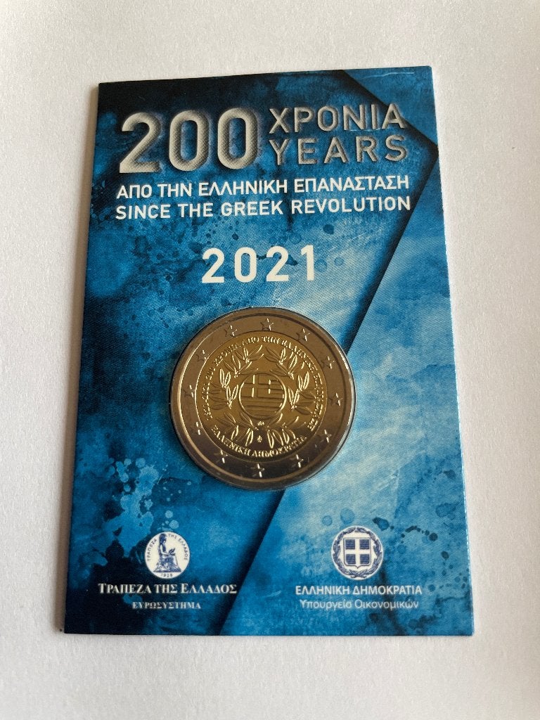 Coincard Grèce 2021, Timbres & Monnaies, Enlèvement ou Envoi, Grèce, 2 euros, Monnaie en vrac