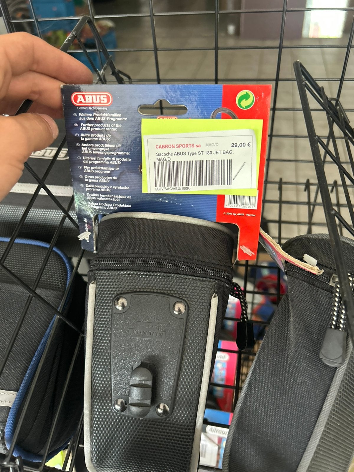 vélo Abus Type St 180 jet bag, Enlèvement, Comme neuf