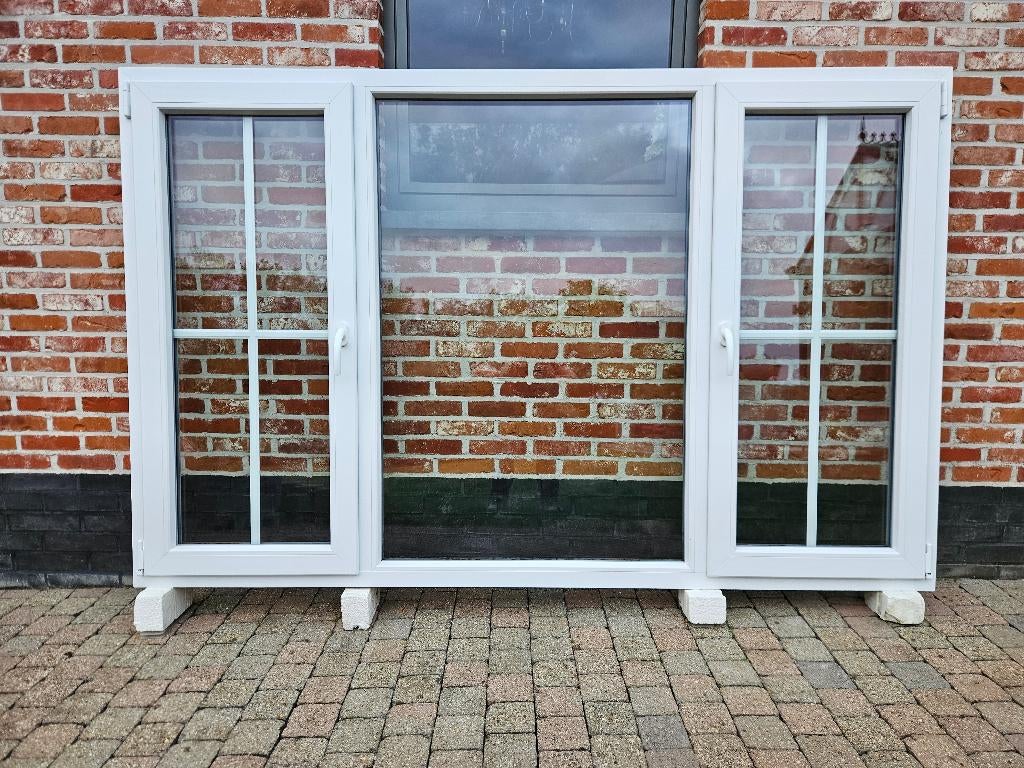 Prachtig Lot Pvc Ramen Deceuninck, Enlèvement, Comme neuf, Fenêtre de façade ou Vitre, Double vitrage