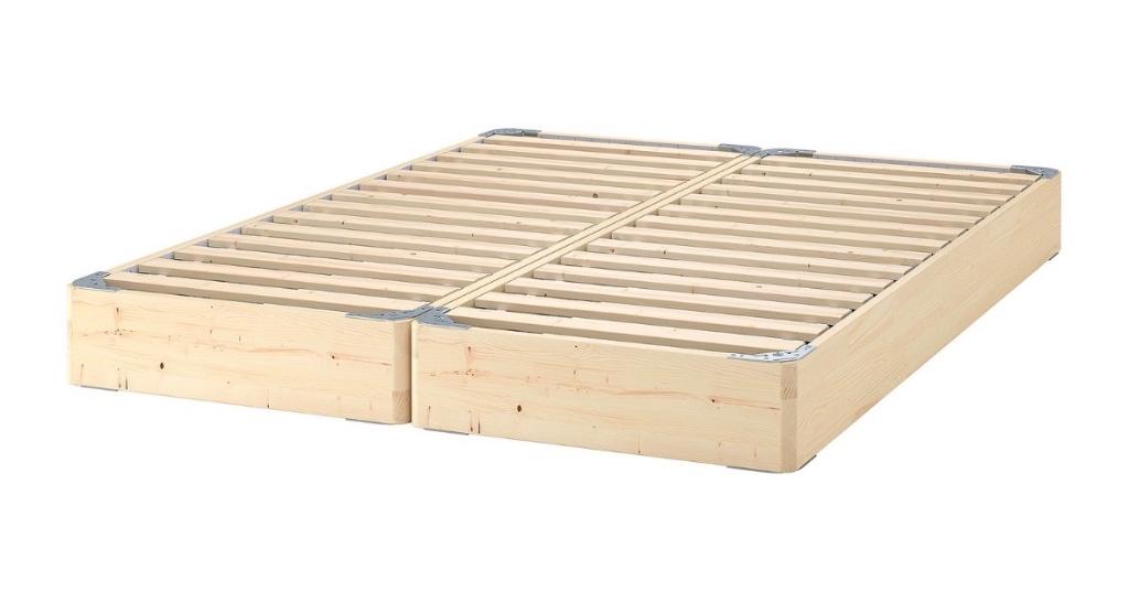 Boxspring 180x200 IKEA Espevär (beige), Huis en Inrichting, Ophalen, Beige, Tweepersoons, Zo goed als nieuw