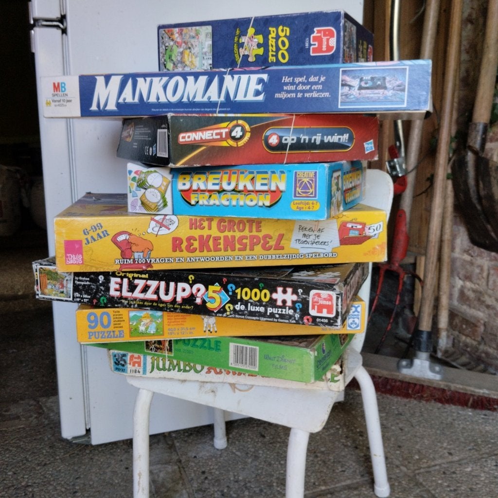 gezelschapsspelletjes en puzzels, Ophalen, Gebruikt