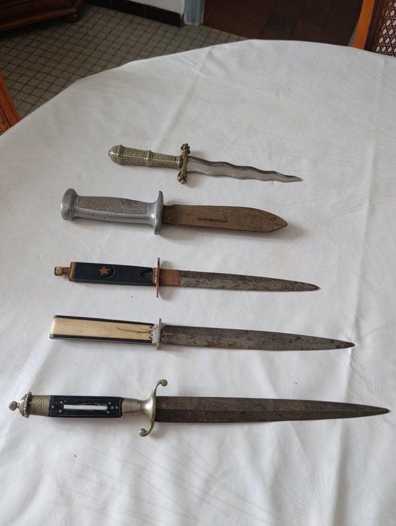 lot de couteau epoque nap 3 et autre, Verzamelen, Ophalen of Verzenden, Overige soorten, Mes of Dolk