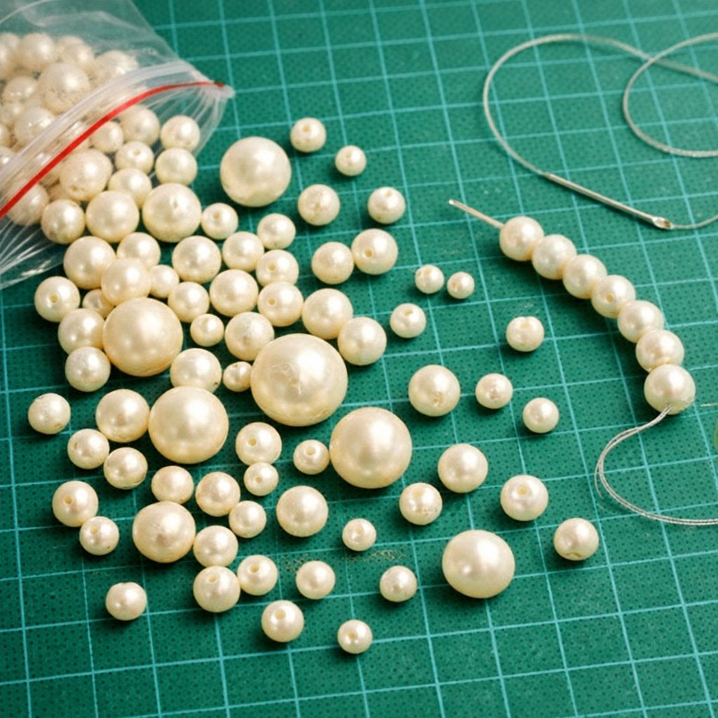 Lot de perles fantaisie – différentes tailles, Enlèvement ou Envoi, Utilisé