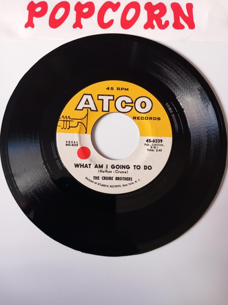 THE CRUME BROTHERS. WHAT AM I GOING TO DO. R&B POPCORN US 45, Ophalen of Verzenden