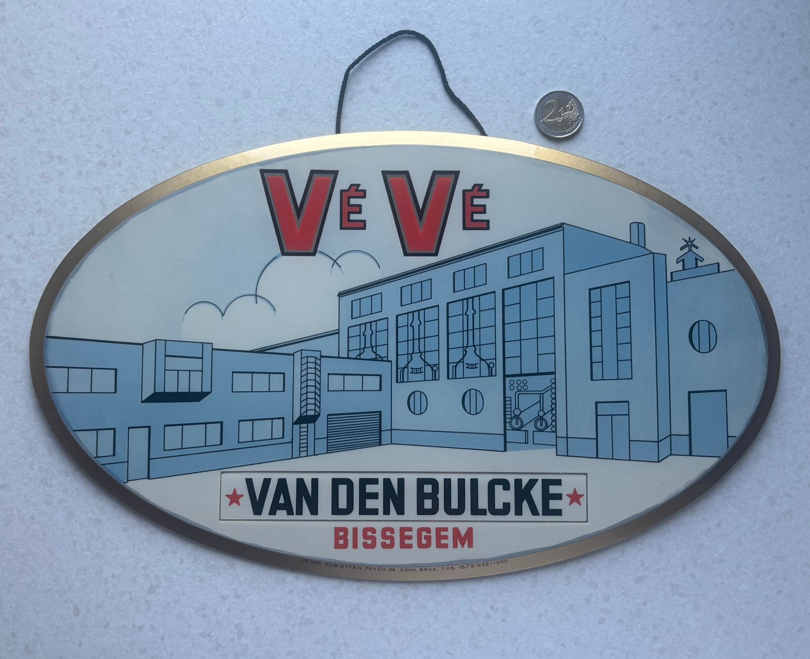 Reclamebord bissegem, Verzamelen, Merken en Reclamevoorwerpen, Ophalen, Reclamebord