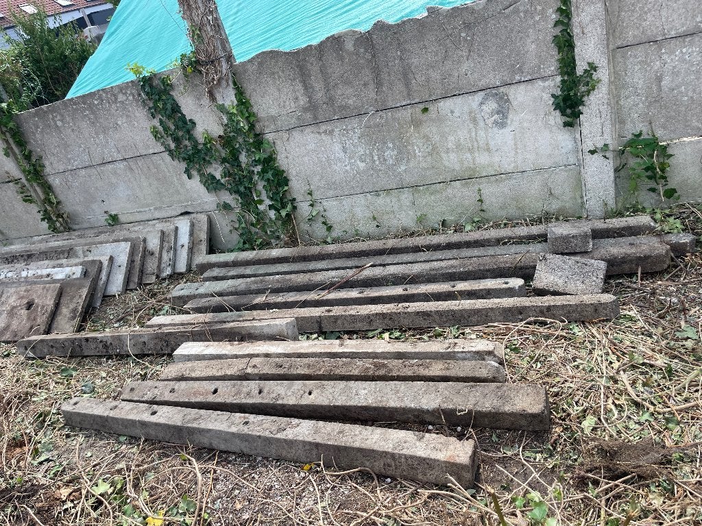tuin palen en platen, Tuin en Terras, Ophalen, Gebruikt, Palen
