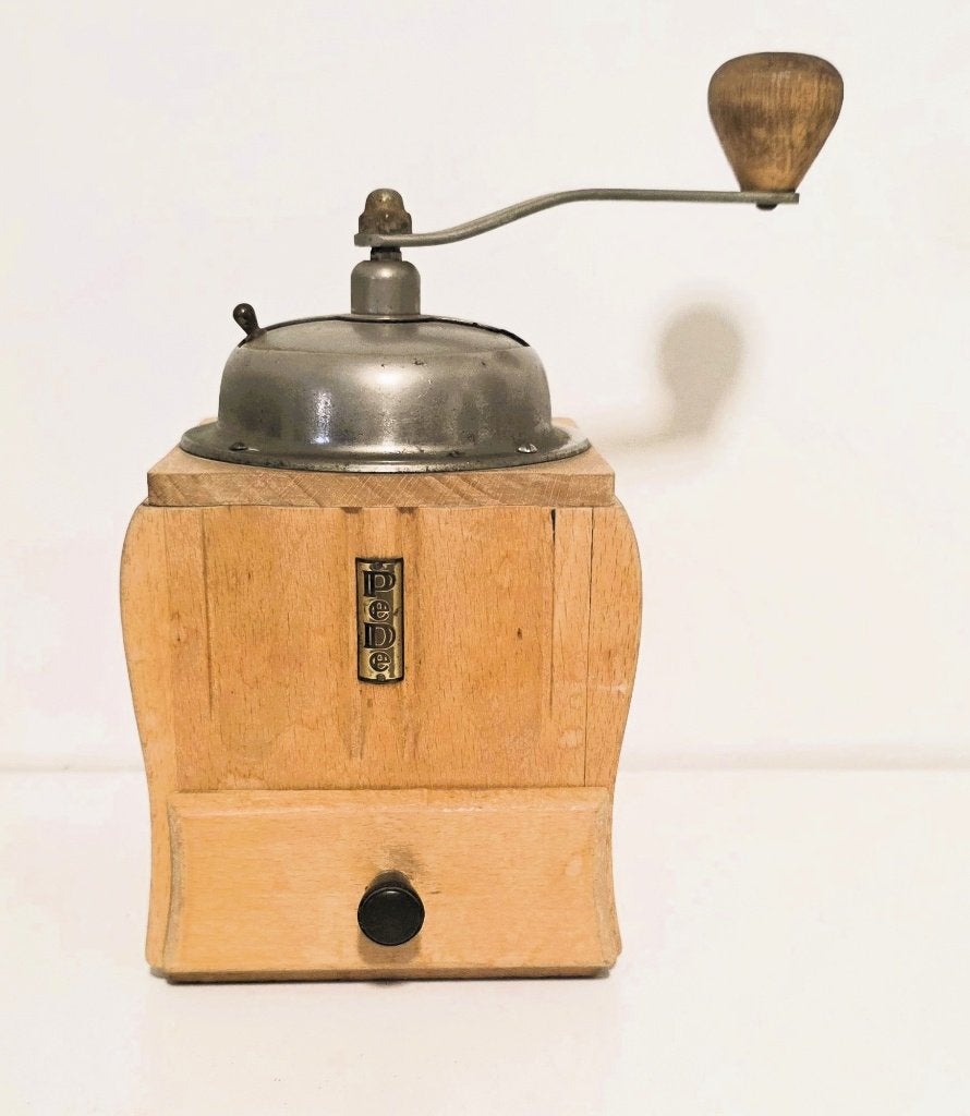 Moulin à café de la marque « PeDe » 1950, Antiquités & Art, Enlèvement ou Envoi