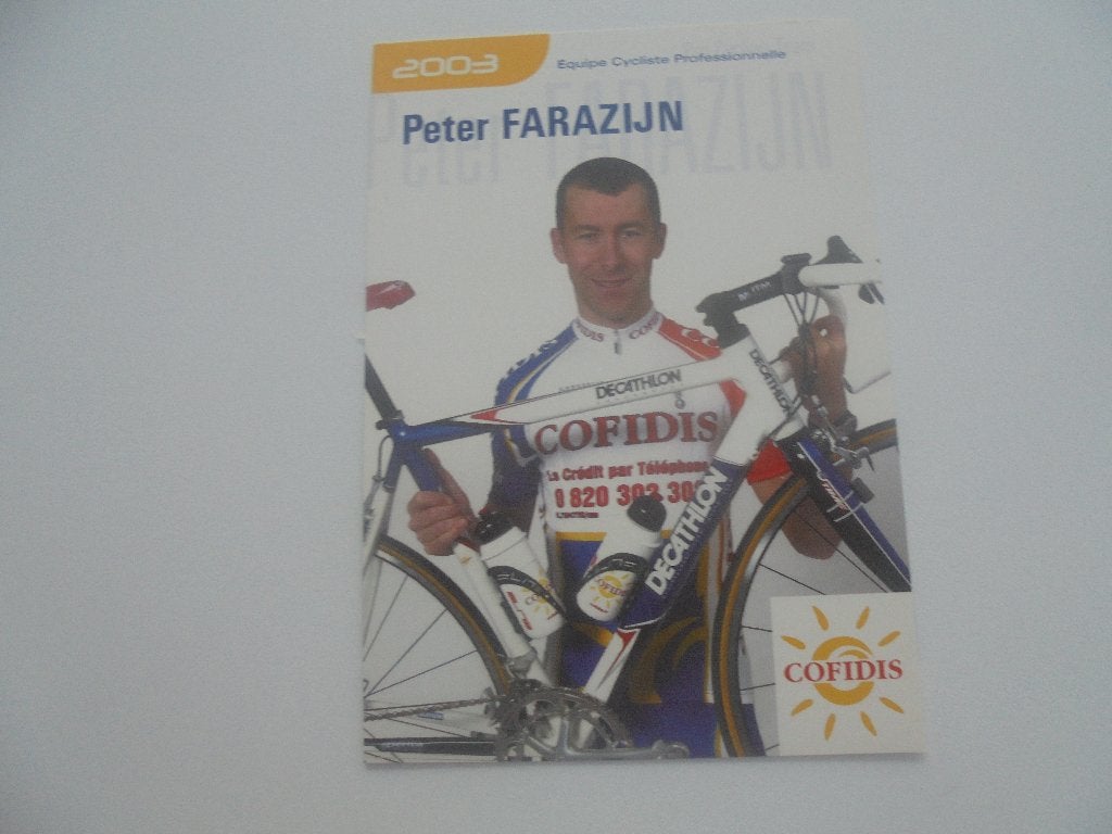 wielrenner- peter farazijn, Collections, Enlèvement ou Envoi, 1980 à nos jours, Comme neuf, Photo
