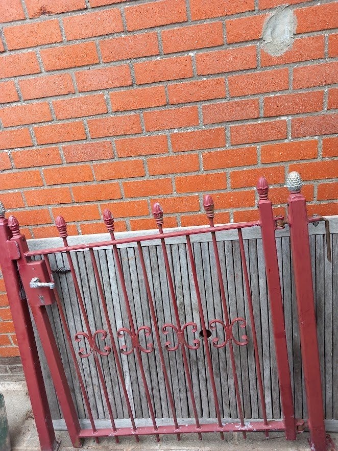 ijzeren hek, Ophalen, Zo goed als nieuw, Tuinhek
