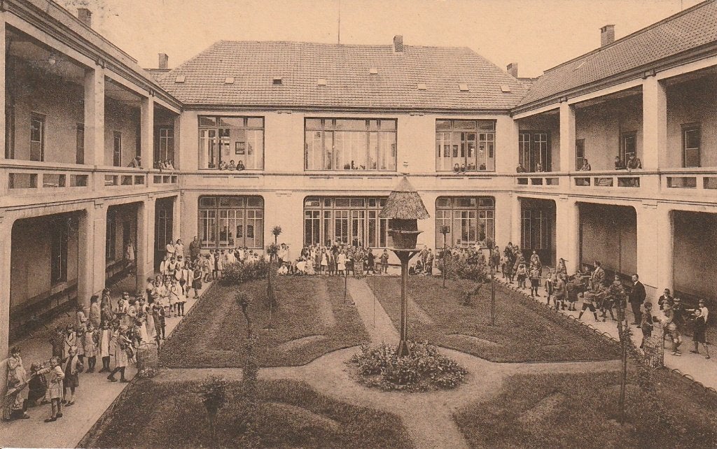 Kalmthout; Diesterweg's Schoolkolonie te Heide. Binnenkoer, Verzamelen, Postkaarten | België, Ophalen of Verzenden, Gelopen, Antwerpen