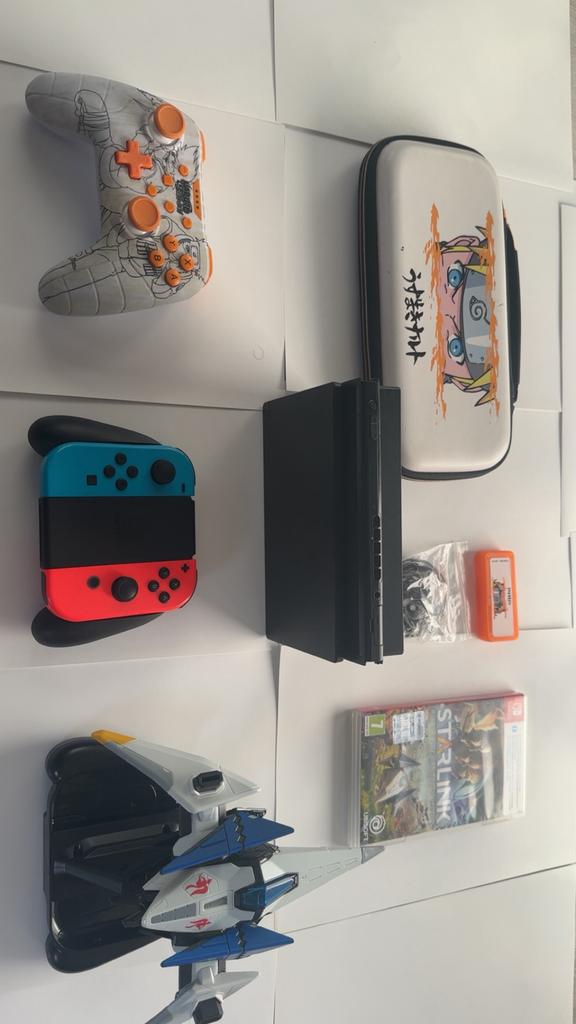 Nintendo Switch V2 + accesoires (game, case, controller), Switch 2019 Upgrade, Enlèvement ou Envoi, Comme neuf, Avec jeux