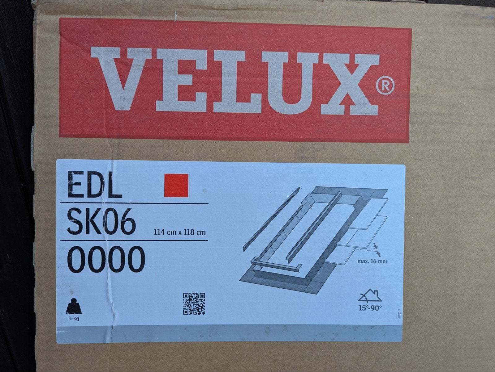 Velux gootstuk EDL SK06 0000 - NIEUW, Bricolage & Construction, Vitres, Châssis & Fenêtres, Enlèvement
