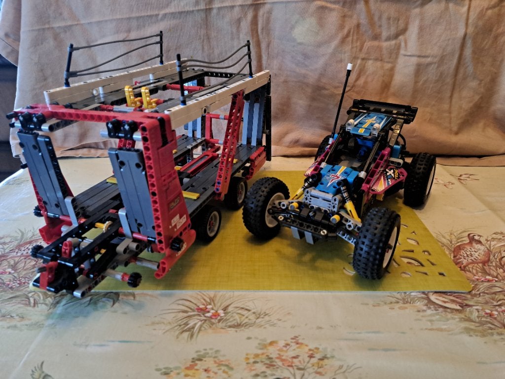 Legoc technic 42098 transport pie et 42124 buggy et  et, Enlèvement ou Envoi, Utilisé, Lego, Technic