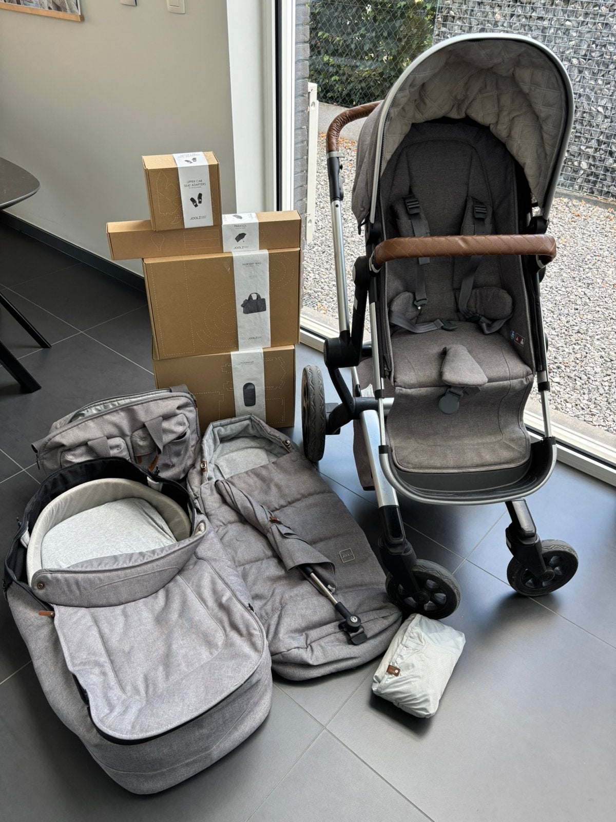 Joolz Day3 kinderwagen - accessoires - meerijdplank - zak, Enfants & Bébés, Poussettes & Combinaisons, Comme neuf, Poussette, Autres marques
