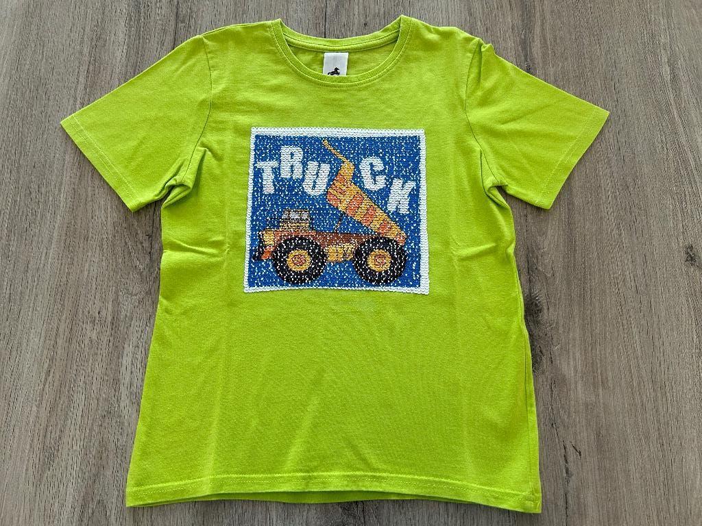 T-shirt Truck-Dumper maat 128, Kinderen en Baby's, Kinderkleding | Maat 128, C&A, Ophalen of Verzenden, Zo goed als nieuw, Shirt of Longsleeve