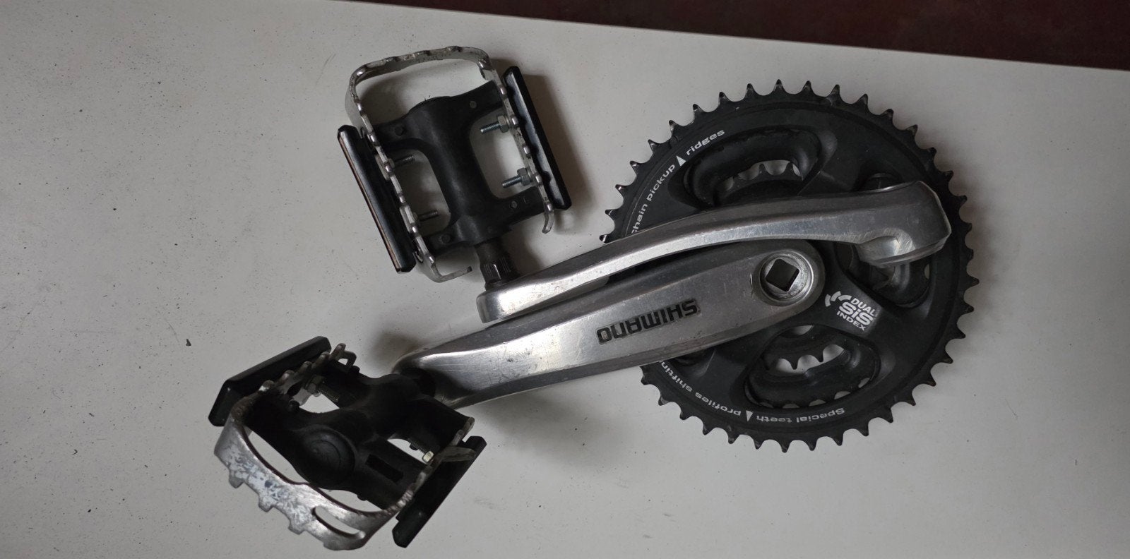 Pédalier shimano vintage, Utilisé, Shimano