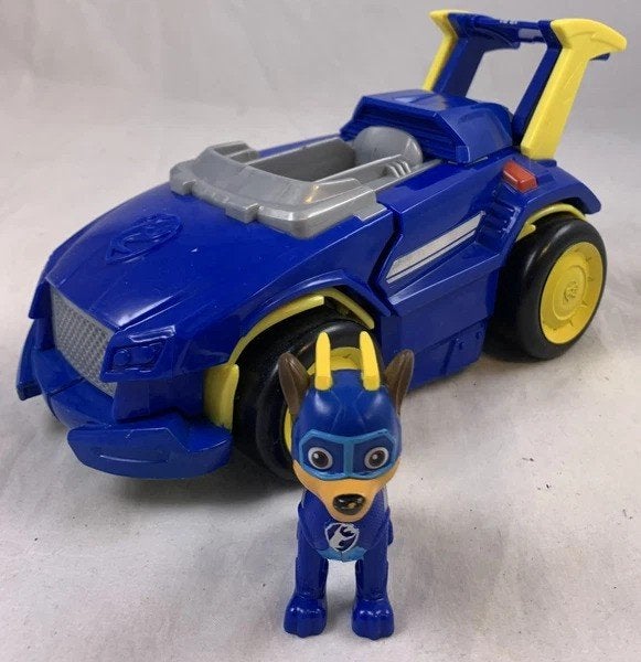 PAW Patrol Mighty Pups Super PAWs Chase Voertuig met Figuur, Kinderen en Baby's, Verzenden, Zo goed als nieuw