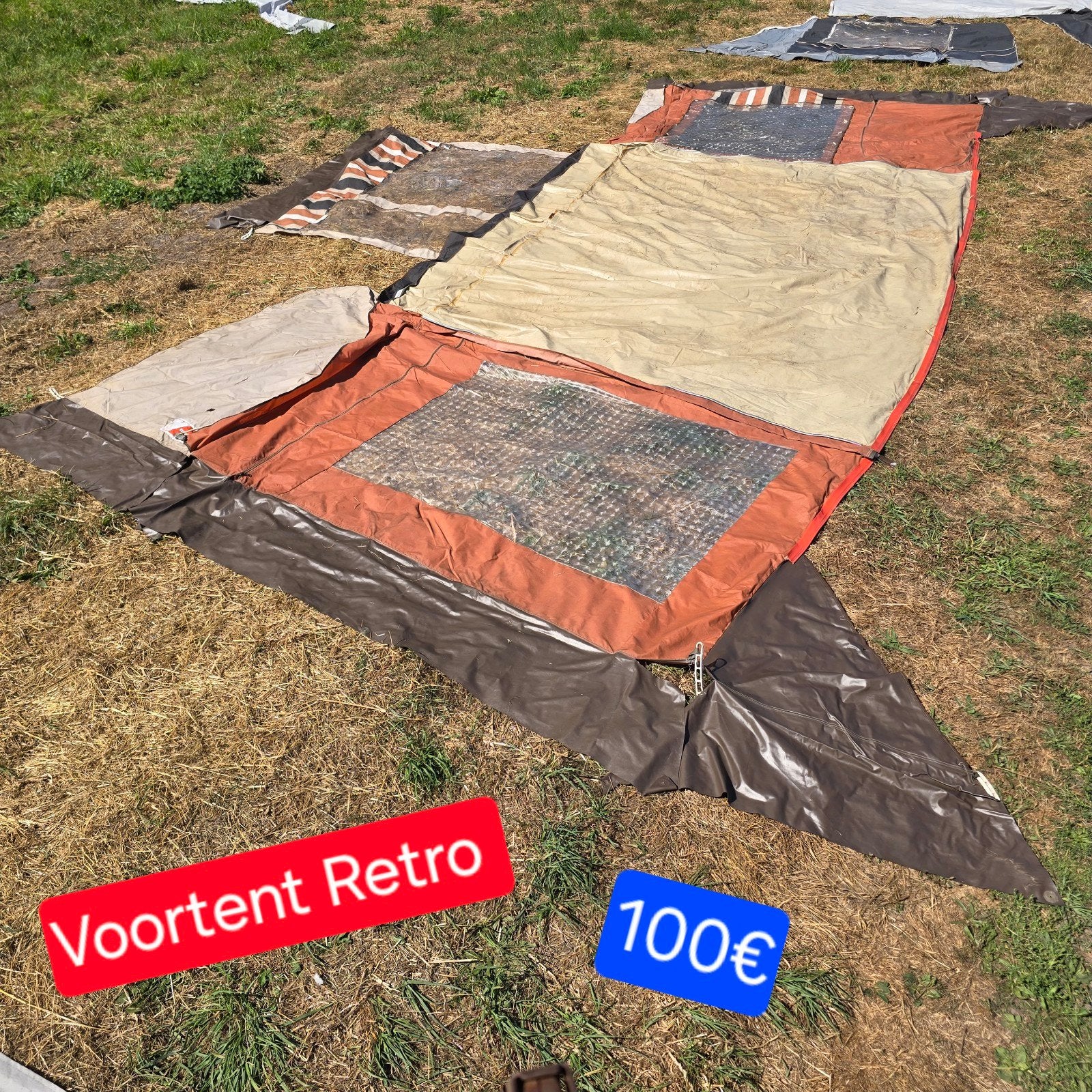Voortent tenten tent luifel caravan camping stacaravan tuin, Bricolage & Construction, Bâches & Films, Enlèvement