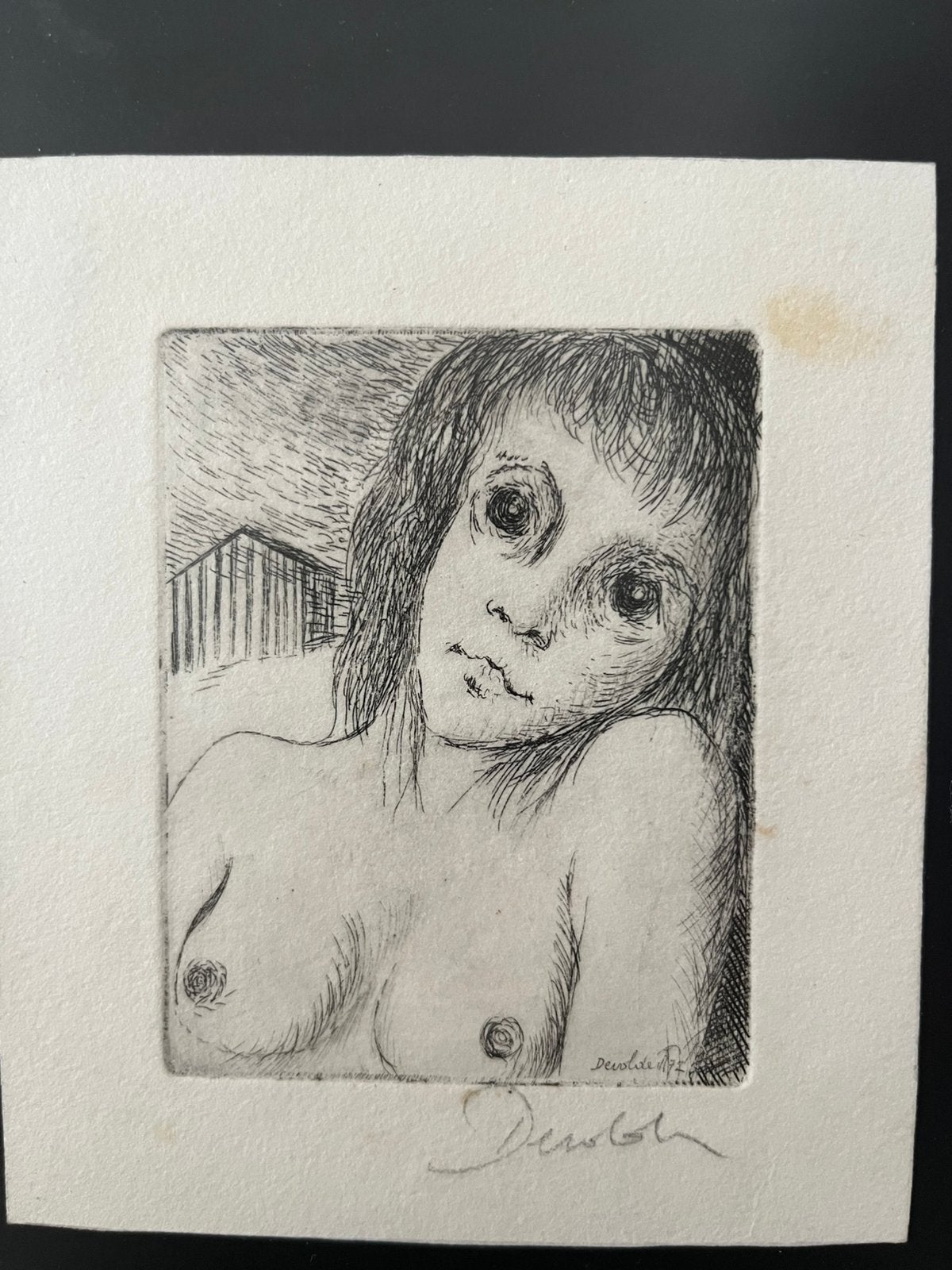 Ets Roland Devolder, Antiek en Kunst, Ophalen of Verzenden, Ets