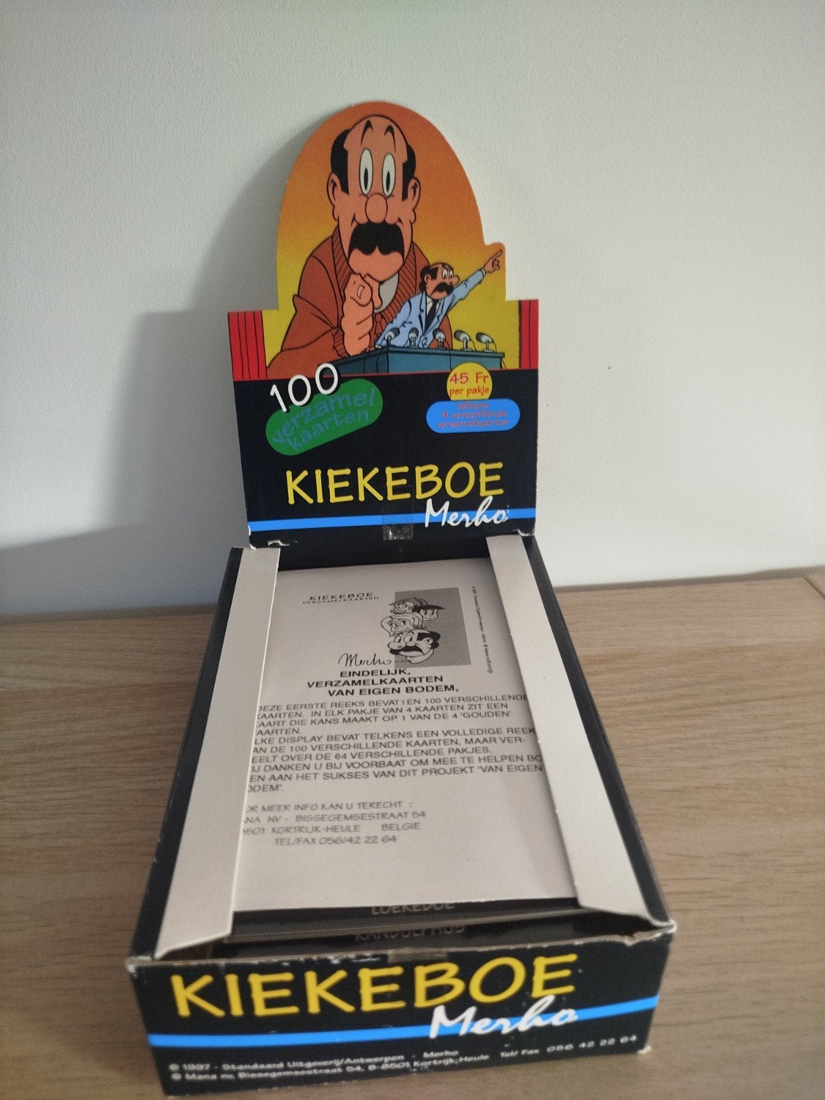 kiekeboe winkeldisplay met alle verzamelkaarten, Ophalen of Verzenden