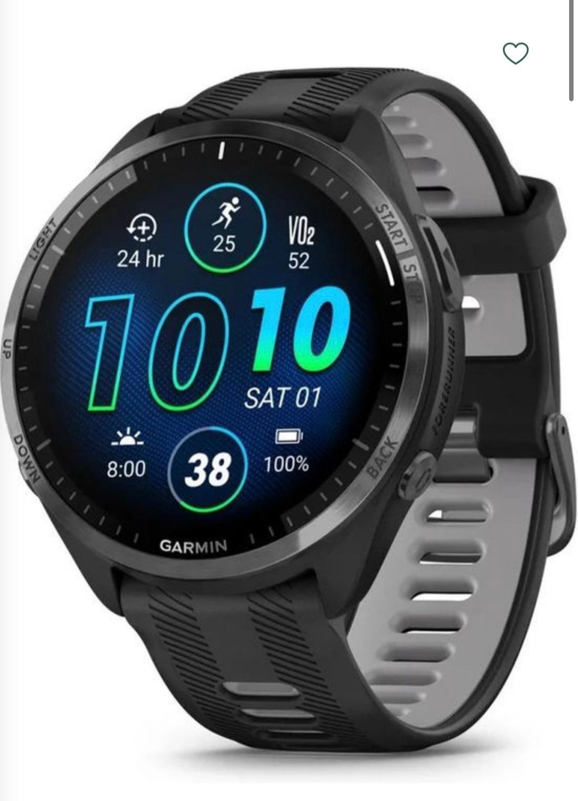 Garmin Forerunner 965, Handtassen en Accessoires, Sporthorloges, Ophalen, Zwart, Zo goed als nieuw, Waterdicht