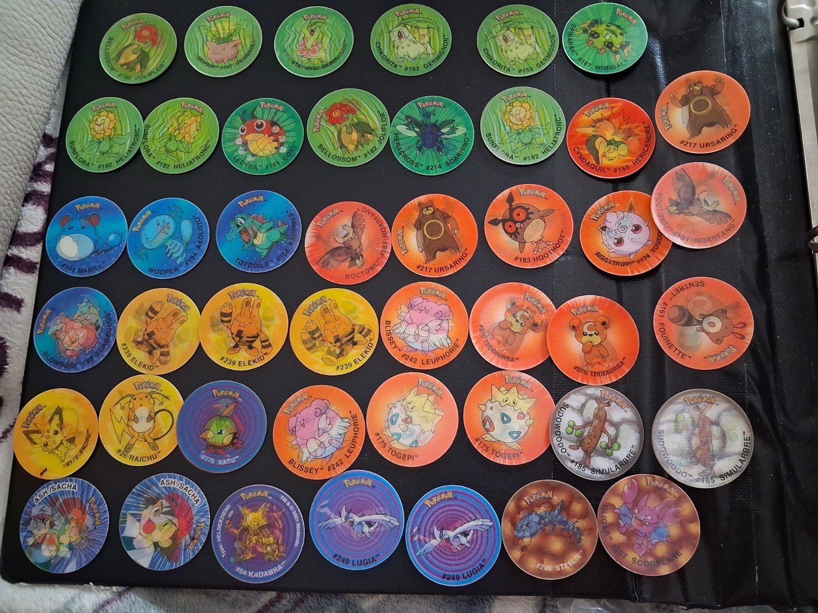 Groot Lot Pokemon Flippo's 45 stuks., Ophalen