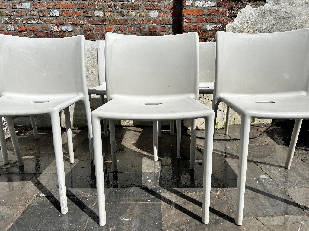 Design 6 magis air chairs, Tuin en Terras, Ophalen, Gebruikt, Stapelbaar
