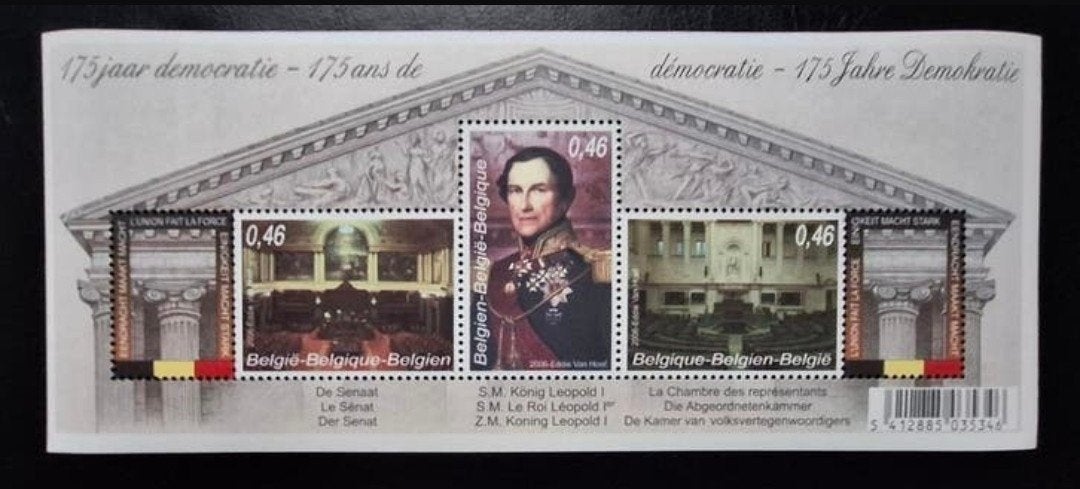 België: OBP 3491/93-BL127 ** 175 jaar democratie 2006., Koninklijk huis, Frankeerzegel, Ophalen of Verzenden, Zonder stempel