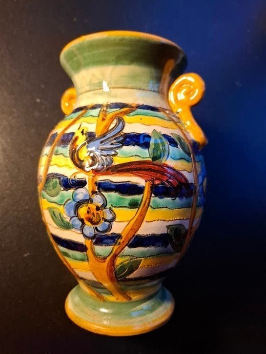 1 ancien vase polychrome, Antiquités & Art, Enlèvement