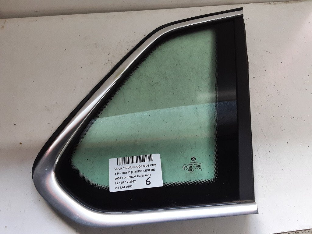 VITRE LATERALE ARRIÈRE DROIT Tiguan (5N1 / 2) (5NA845042), Volkswagen, Volkswagen AG, Utilisé, Kundenbetreuung@volkswagen.de