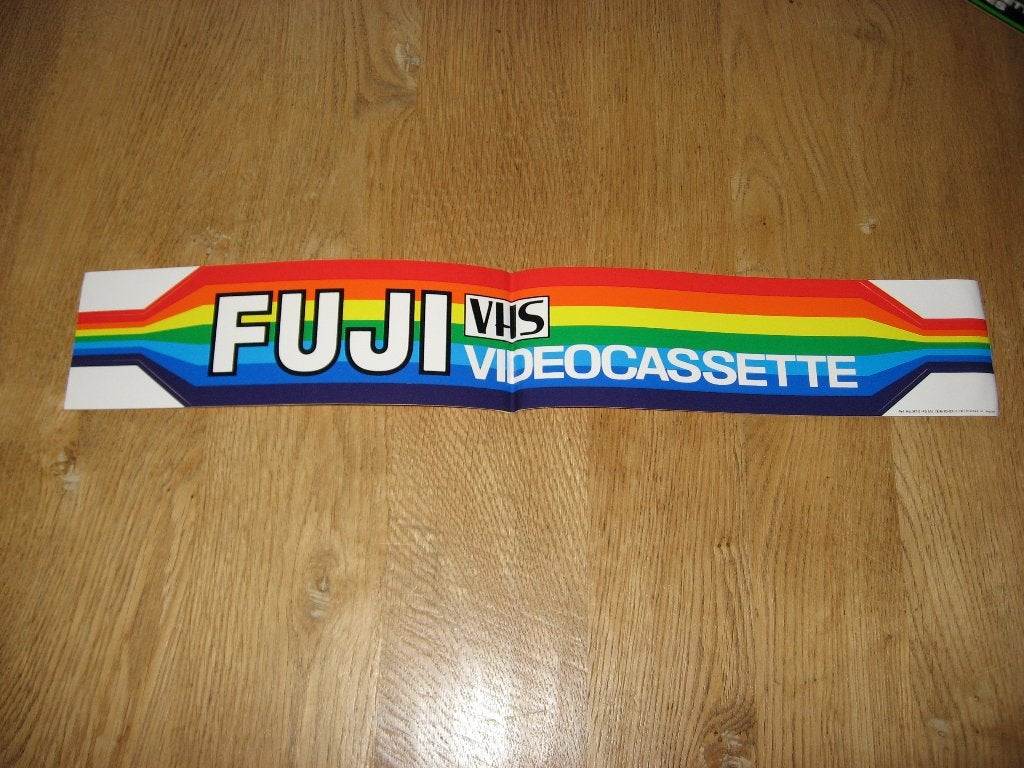 Sticker Fuji VHS Videocassette Japan 55 x 9 cm, Ophalen, Nieuw, Overige typen
