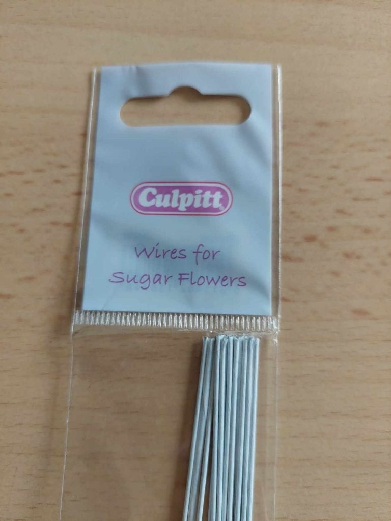 Culpitt Floral Wire Wit 20 Gauge set/17, Ophalen of Verzenden, Nieuw, Taarten, Overige typen