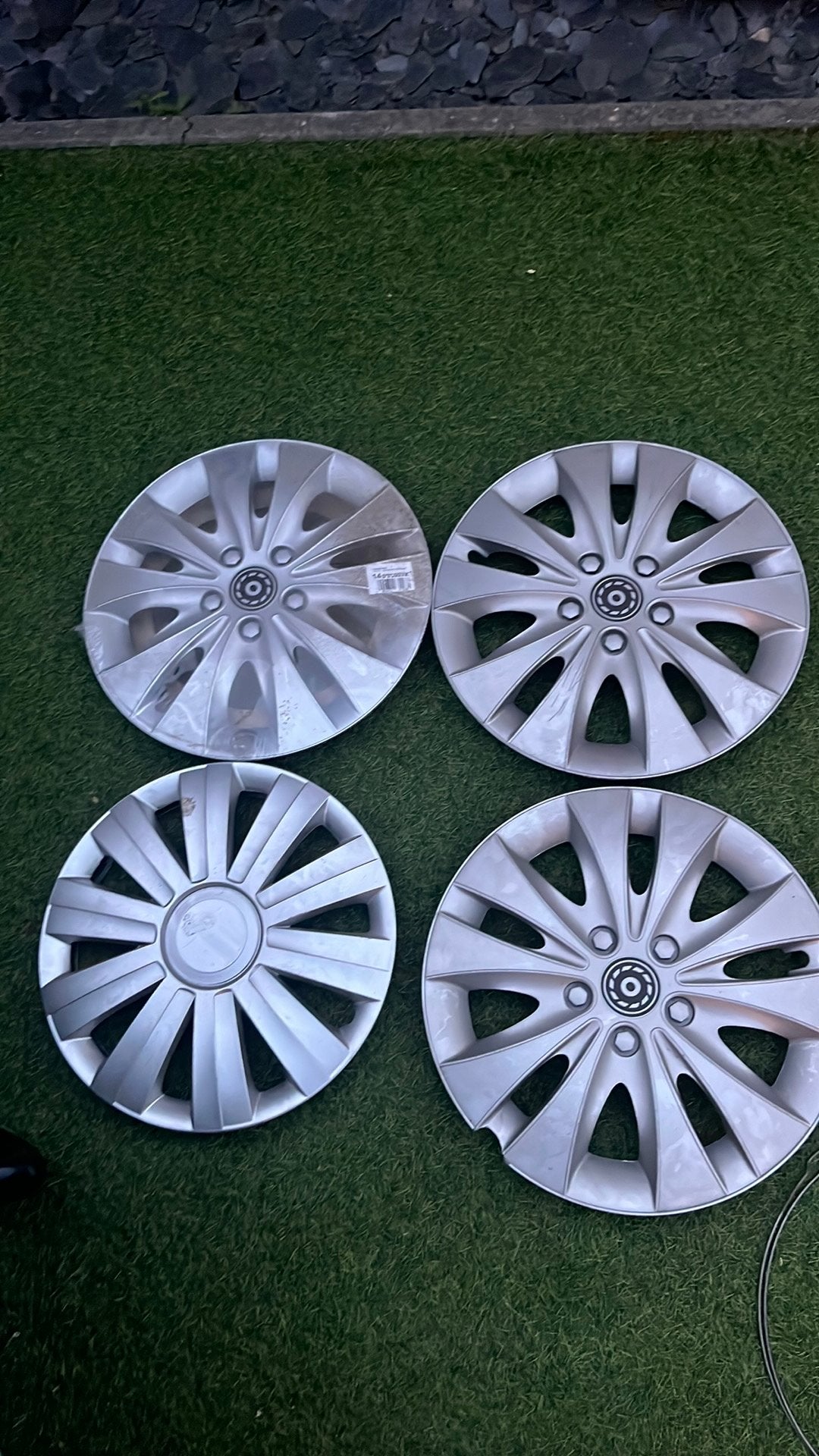 Wieldoppen 14inch grijs, Ophalen, Gebruikt