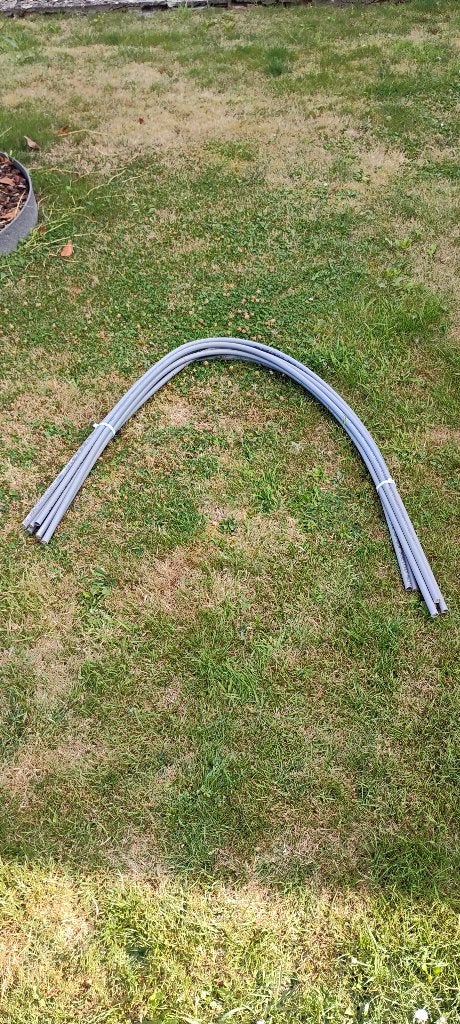 7 PVC buizen---200cm.---om tunnel te maken, Jardin & Terrasse, Produits de culture, Enlèvement, Utilisé, Autres types
