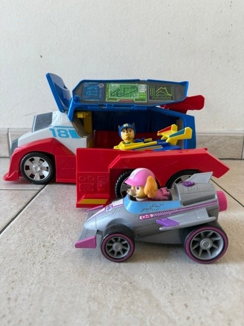 PAW Patrol Race Rescue - Mobiele Pitstop, Ophalen, Gebruikt