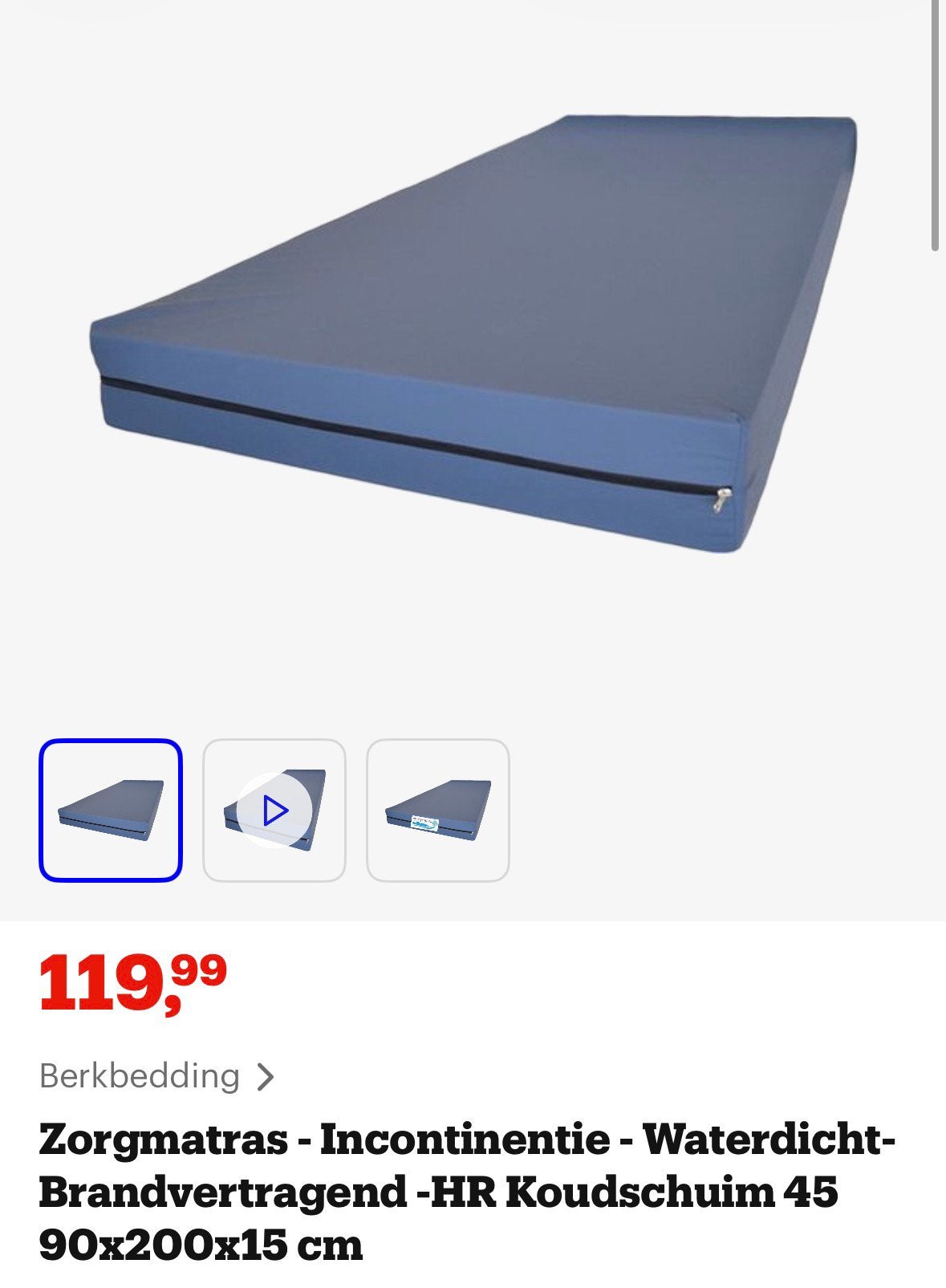 Twee matrassen te koop. Amper gebruikt., Caravans en Kamperen, Ophalen, Zo goed als nieuw