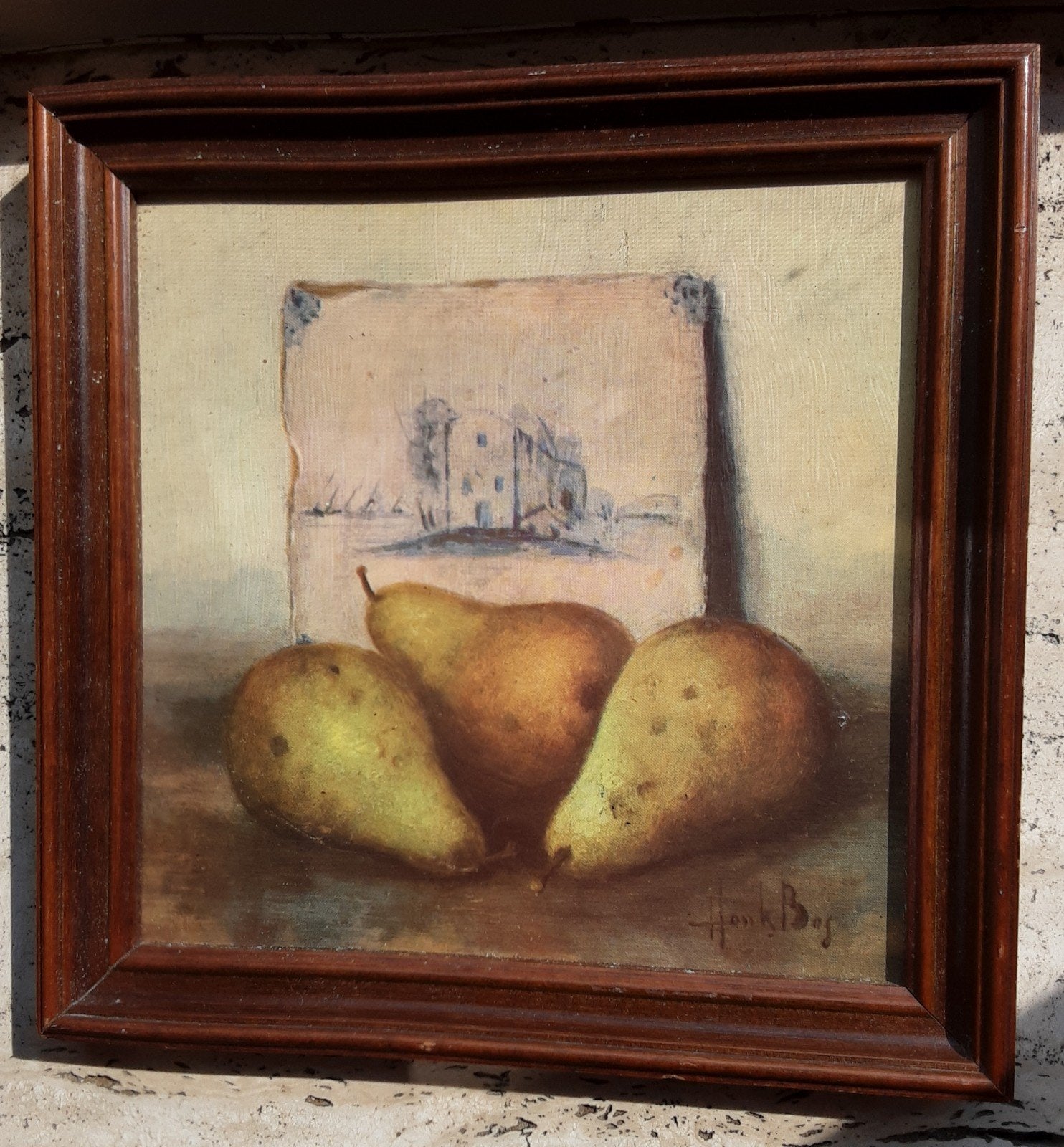 magnifique reproduction de Henk Bos, Antiquités & Art, Art | Peinture | Classique, Enlèvement ou Envoi, Panneau
