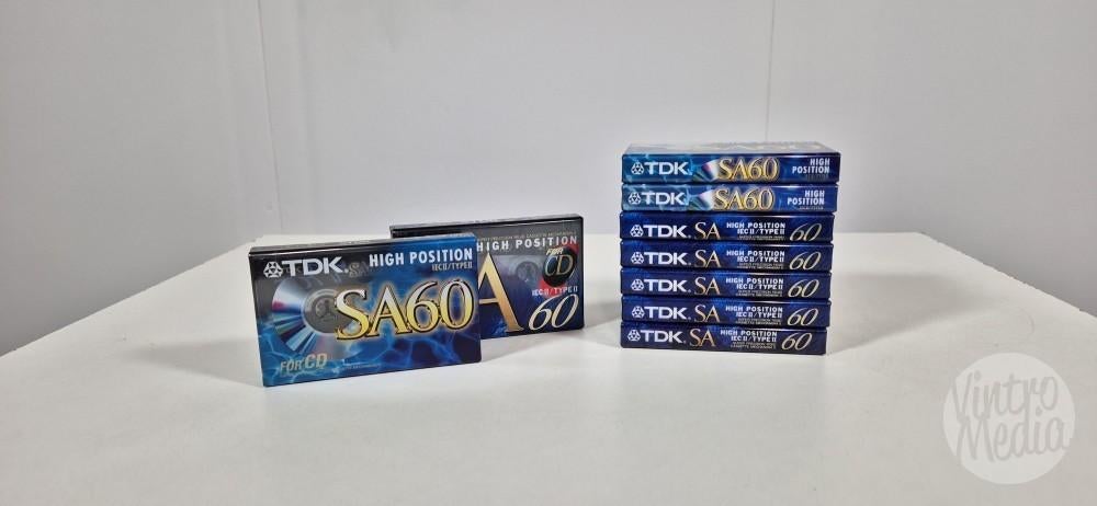 TDK SA60 Cassettebandje | 60 Minuten | Tape | Nieuw in Folie, Cd's en Dvd's, Cassettebandjes, Ophalen of Verzenden, Nieuw in verpakking
