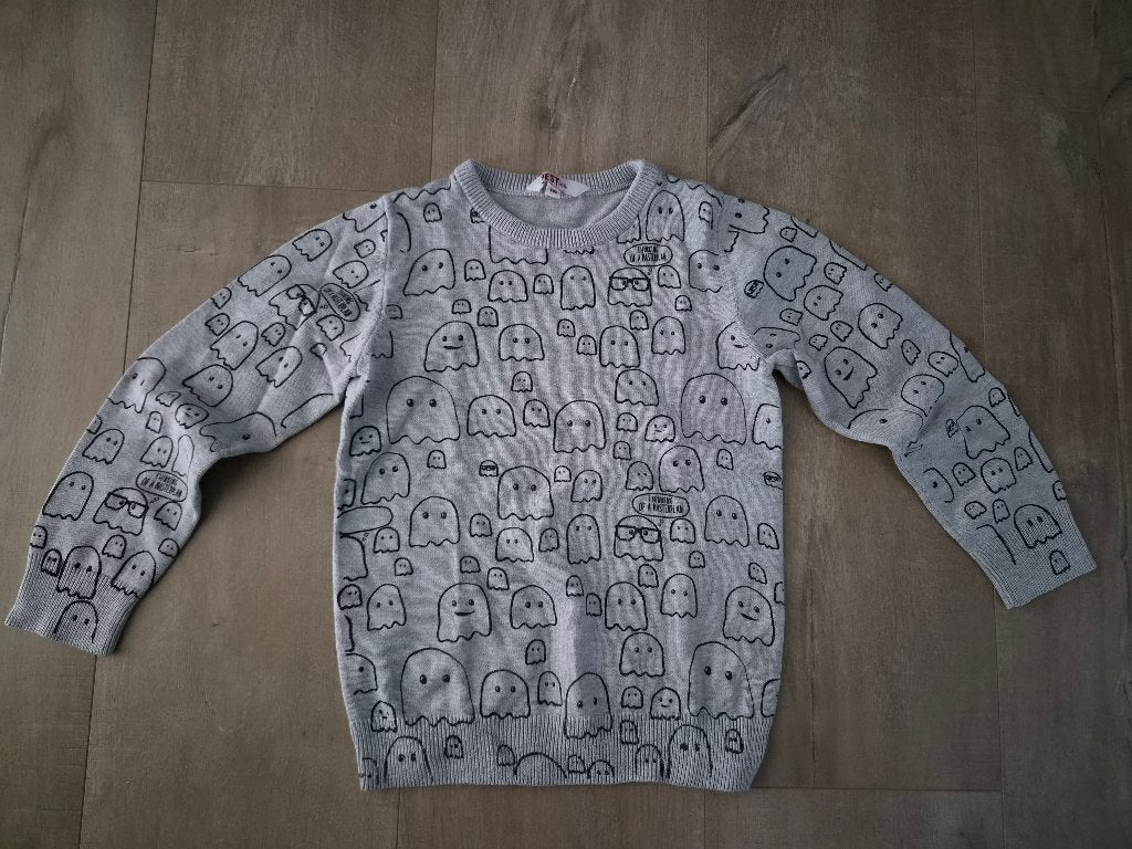 trui met spookjes JBC maat 116, Kinderen en Baby's, Ophalen, Gebruikt, Jongen of Meisje, Trui of Vest