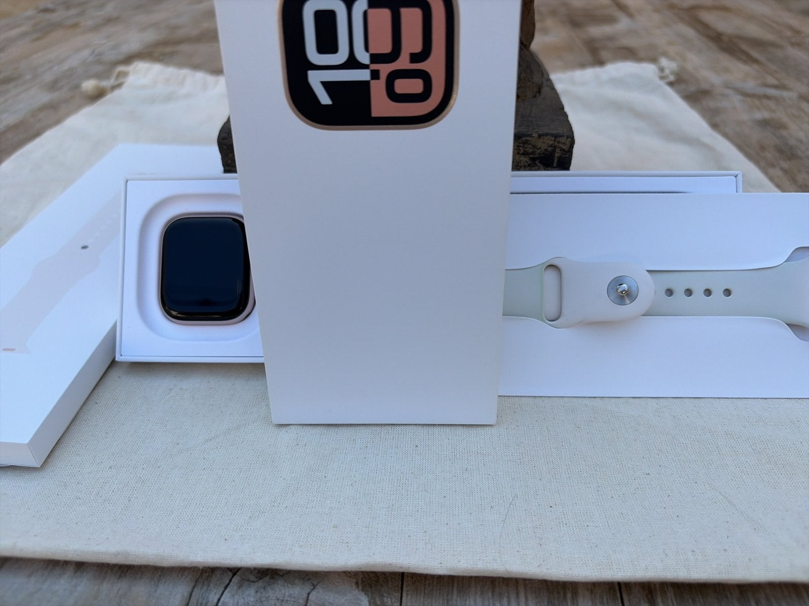 Apple Iwatch series 10 42mm roségoud sportband s/m, Ophalen, Afstand, IOS, Zo goed als nieuw