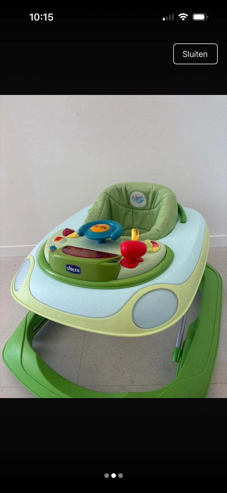Chicco loopkar, Ophalen of Verzenden, Gebruikt, Met geluid