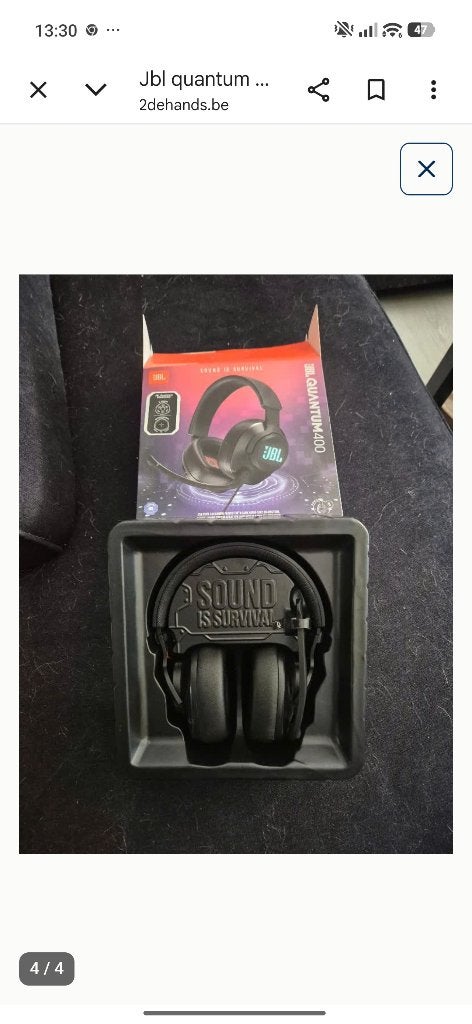 Game headset jbl, Comme neuf, Sans fil, Enlèvement ou Envoi, JBL