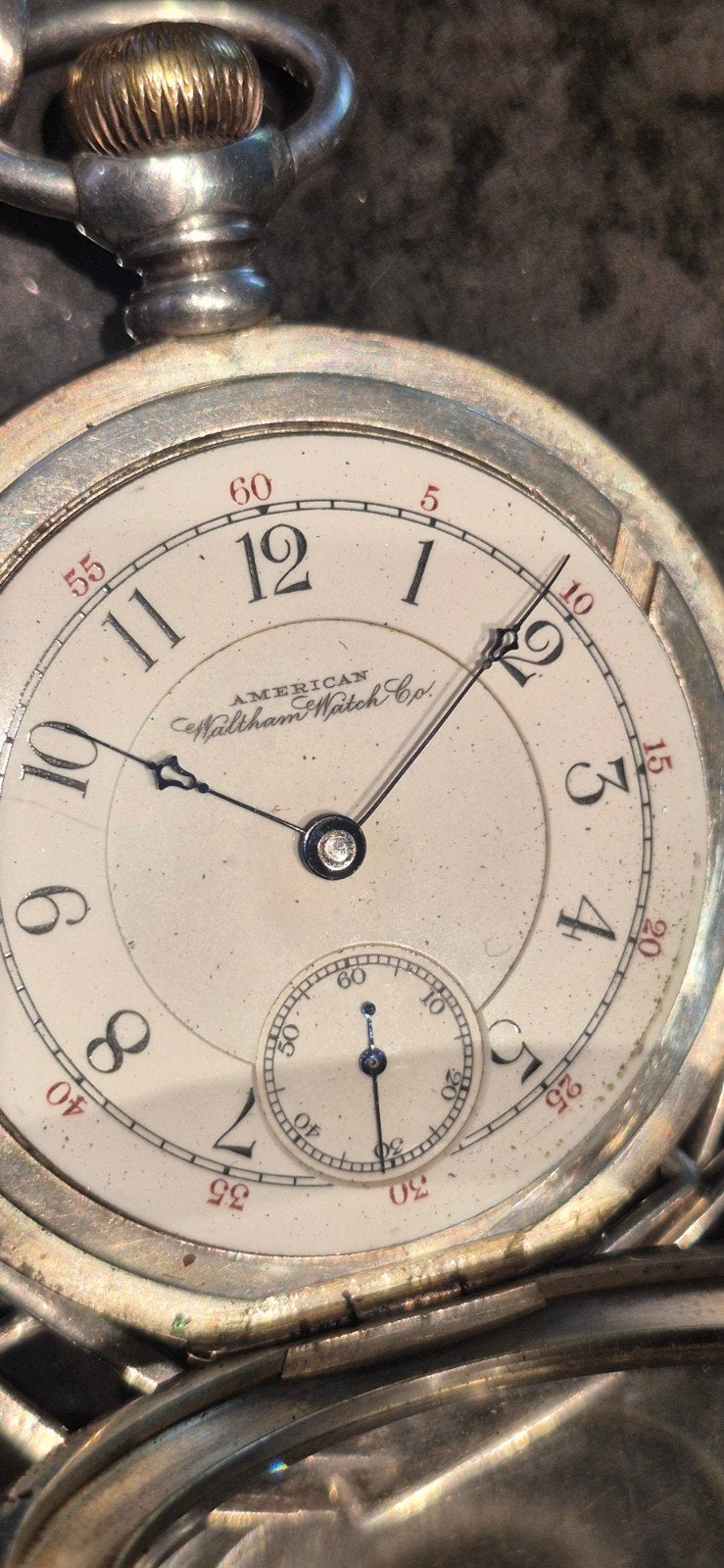 montre de poche en argent argenté 188gr avec chaîne en argen, Bijoux, Sacs & Beauté, Enlèvement ou Envoi, Argent, Montre de poche